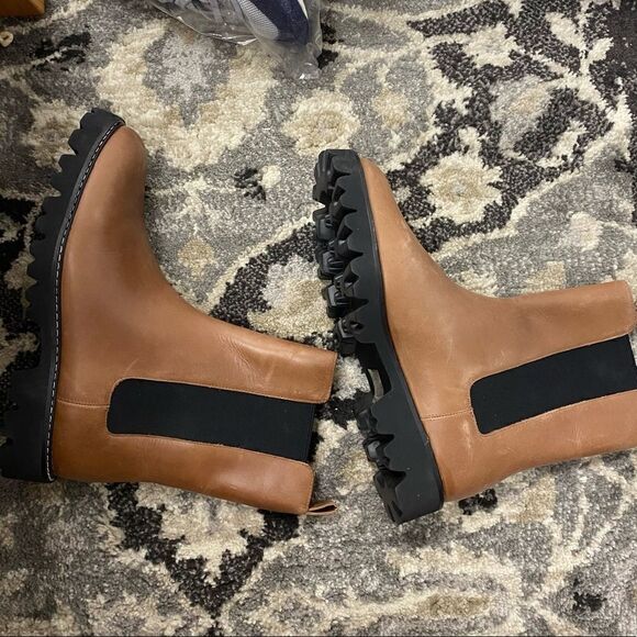 J. Crew Gwen lug-sole high-shaft Chelsea boots in leatherItem BA187* - Picture 5 of 5